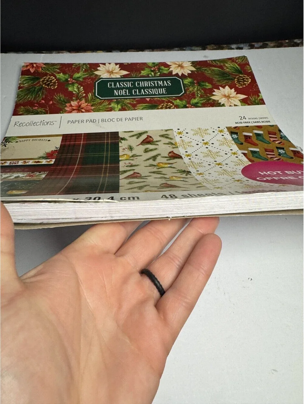 Classic Christmas Holiday 12x12 Scrapbook Paper Pad 48 Sheets ~ Recollections
